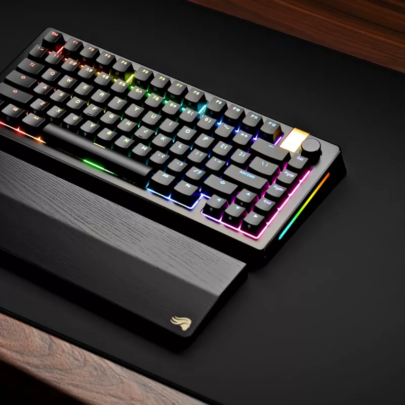 Mechanische Gaming-Tastatur GLORIOUS GMMK 3 PRO HE 75% Wireless RF + Bluetooth, RGB, US QWERTY, Schwarz