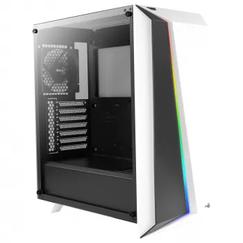 PC-Gehäuse Aerocool Cylon Pro Tempered Glass Midi Tower Weiß