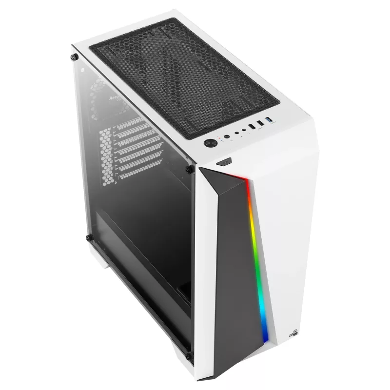 PC-Gehäuse Aerocool Cylon Pro Tempered Glass Midi Tower Weiß