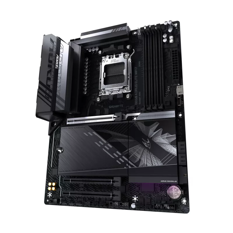 Motherboard GIGABYTE B850 AORUS ELITE WIFI7 — AMD B850, Sockel AM5, ATX, DDR5, 4x DIMM, 256 GB, Wi‑Fi 7, 2,5 Gb LAN