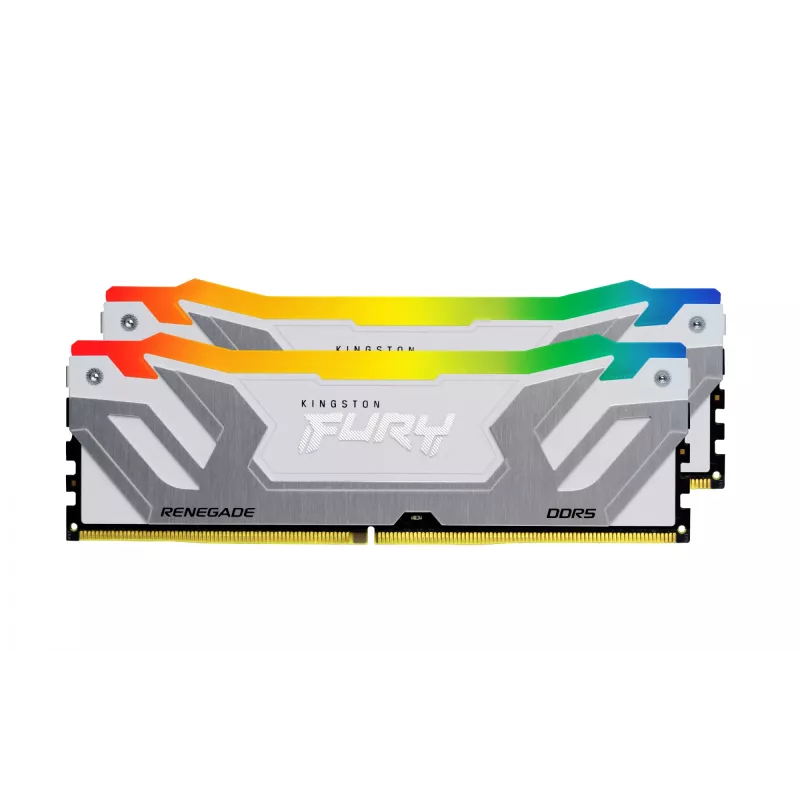 Kingston Technology FURY 48 GB 8400 MT/s DDR5 CL40 CUDIMM (Kit mit 2 Stück) Renegade RGB White XMP