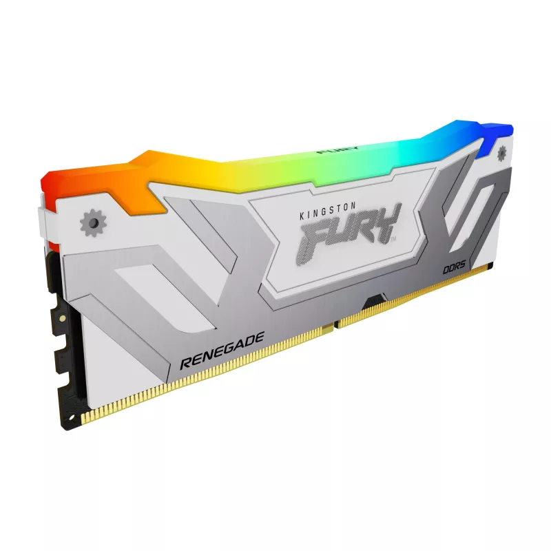 Kingston Technology FURY 48 GB 8400 MT/s DDR5 CL40 CUDIMM (Kit mit 2 Stück) Renegade RGB White XMP