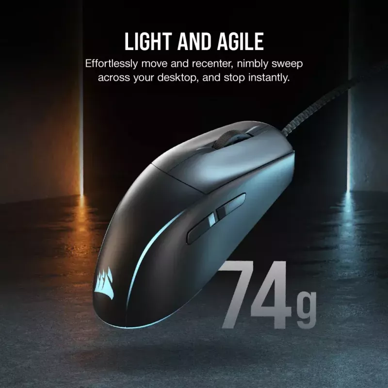 Corsair M75 Leichtgewichtig RGB USB Typ-A Maus
