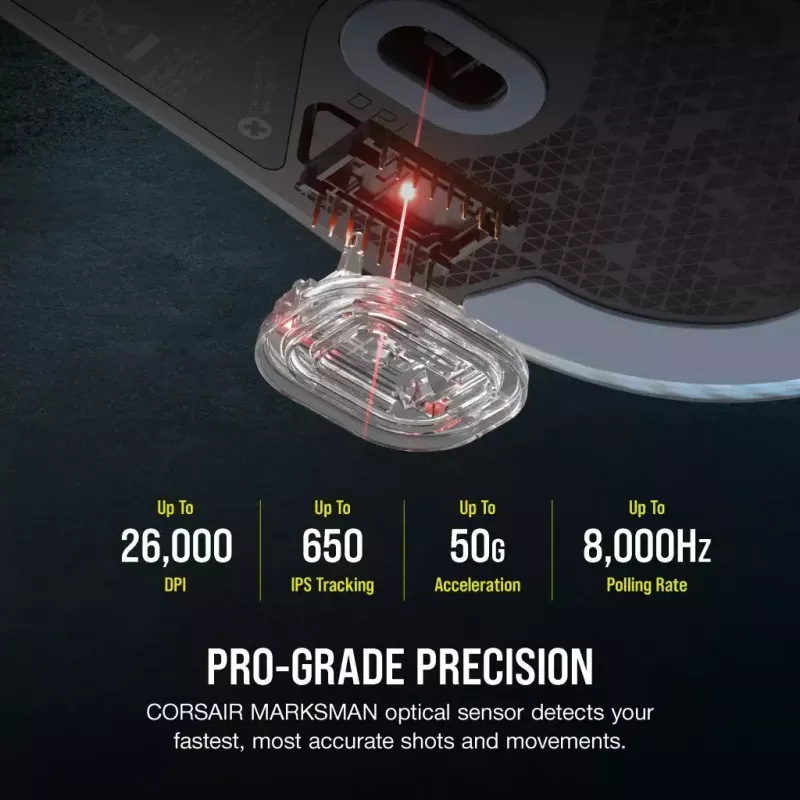 Corsair M75 Leichtgewichtig RGB USB Typ-A Maus