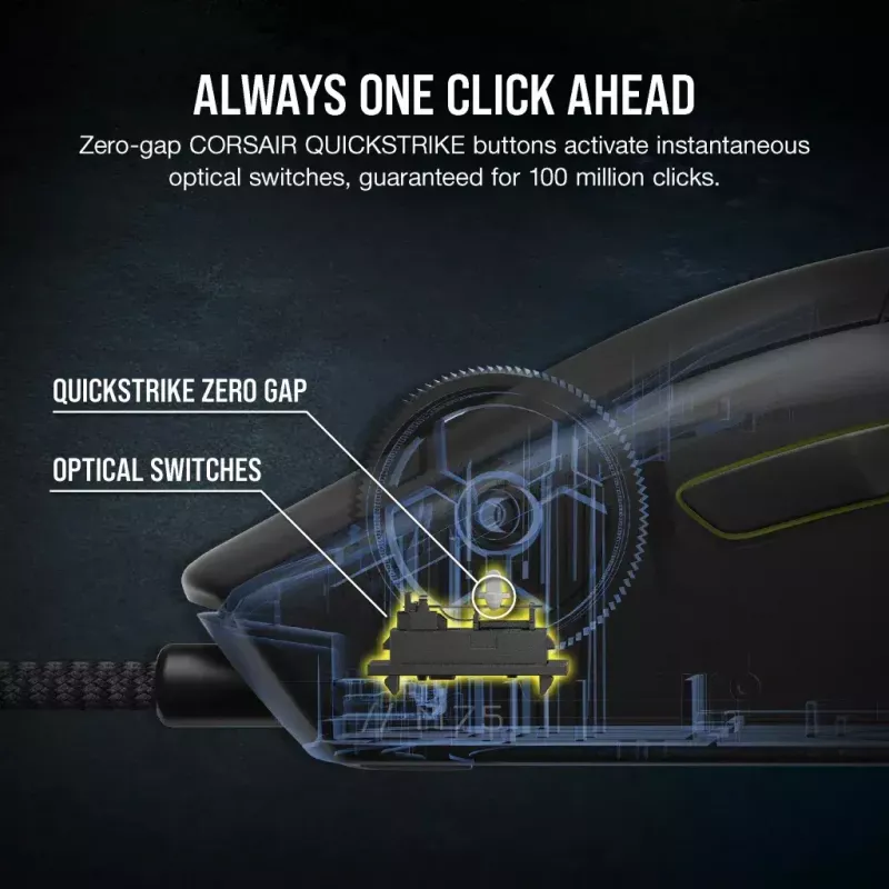 Corsair M75 Leichtgewichtig RGB USB Typ-A Maus
