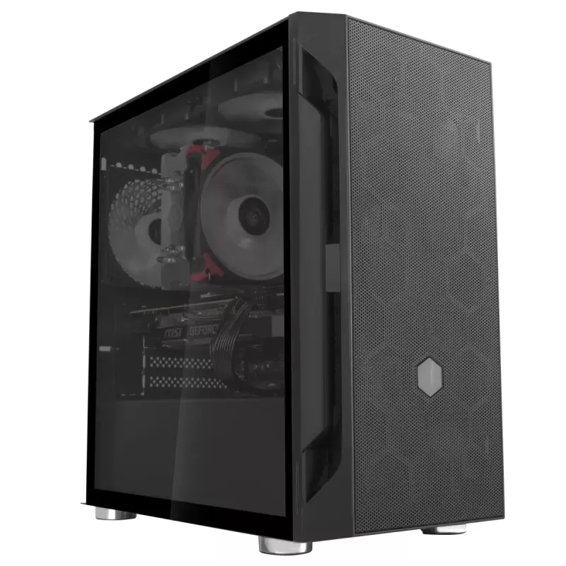 PC-Gehäuse Silverstone FARA H1M Micro Tower Schwarz