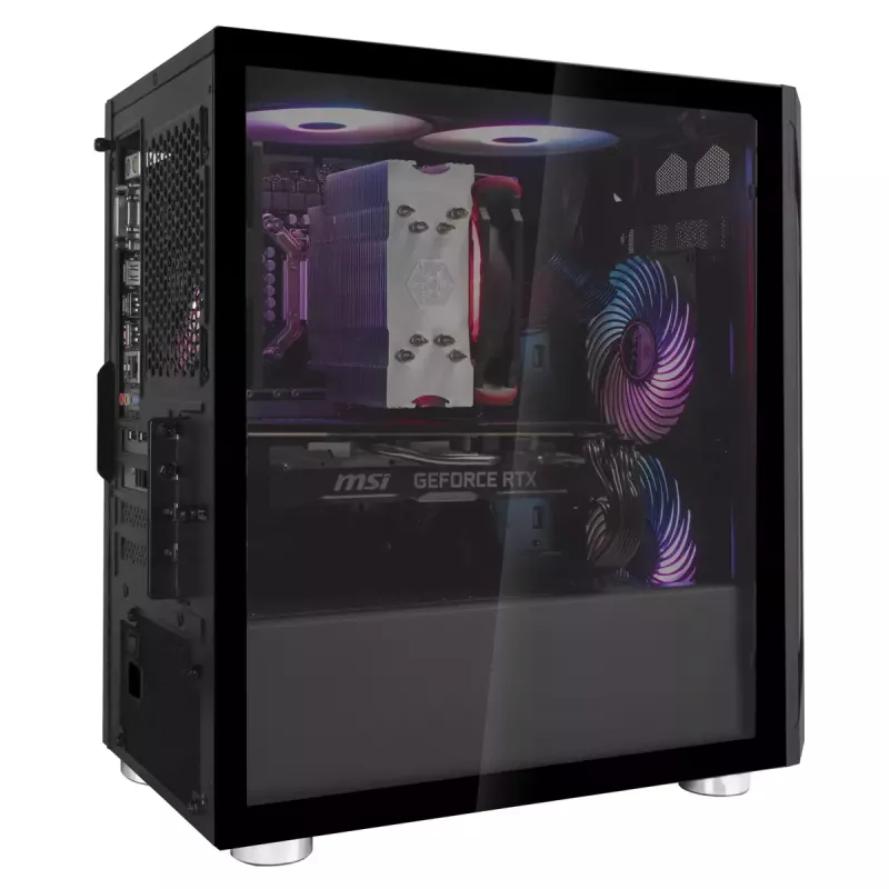PC-Gehäuse Silverstone FARA H1M Micro Tower Schwarz