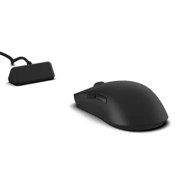 Gaming-Maus Endgame Gear OP1W 4K V2 — für Rechtshänder, optisch 30.000 DPI, RF Wireless + USB Typ-A, 7 Tasten, grau