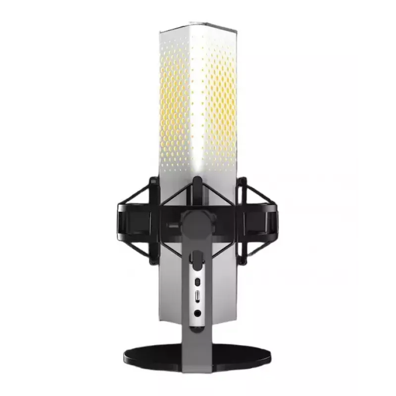 PC-Mikrofon Endgame Gear XSTRM — kabelgebundenes USB, Empfindlichkeit -36 dB, 20–20000 Hz, Touch-Bedienelemente, 2 m Kabel, schwarz/weiß