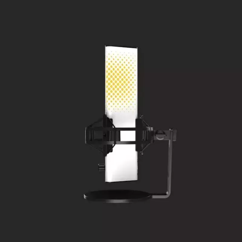 PC-Mikrofon Endgame Gear XSTRM — kabelgebundenes USB, Empfindlichkeit -36 dB, 20–20000 Hz, Touch-Bedienelemente, 2 m Kabel, schwarz/weiß