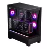 PC-Gehäuse Phanteks XT View Tower Schwarz — Midi-Tower, gehärtetes Glas, RGB, unterstützt ATX/EATX/Micro-ATX/Mini-ITX, GPU bis zu 41,5 cm, CPU-Kühler 184 mm
