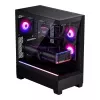 PC-Gehäuse Phanteks XT View Tower Schwarz — Midi-Tower, gehärtetes Glas, RGB, unterstützt ATX/EATX/Micro-ATX/Mini-ITX, GPU bis zu 41,5 cm, CPU-Kühler 184 mm