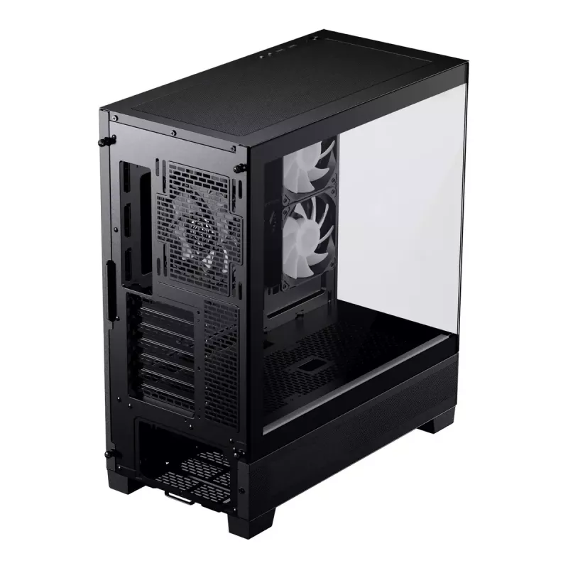 PC-Gehäuse Phanteks XT View Tower Schwarz — Midi-Tower, gehärtetes Glas, RGB, unterstützt ATX/EATX/Micro-ATX/Mini-ITX, GPU bis zu 41,5 cm, CPU-Kühler 184 mm