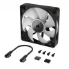 Corsair iCUE LINK RX140 RGB Lüfter, 14 cm, Schwarz, 300–1700 U/min, Magnetlager
