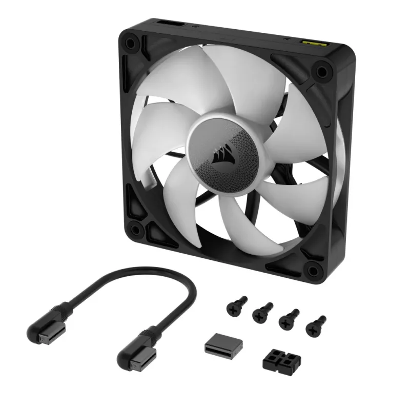 Corsair iCUE LINK RX140 RGB Lüfter, 14 cm, Schwarz, 300–1700 U/min, Magnetlager