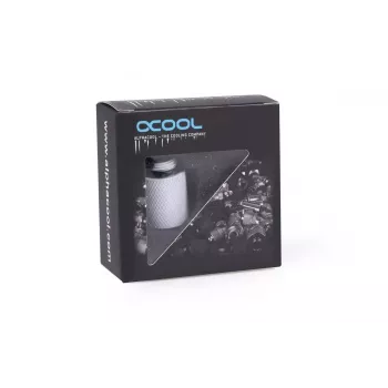 Schlauchverbinder Alphacool 17568 Weiß 1/4 Zoll Gewinde 20 mm Tiefe