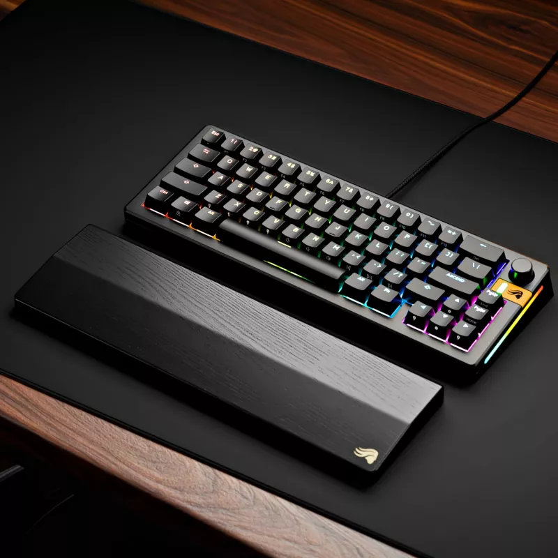 Glorious Gaming GMMK 3 HE 65% Prebuilt Wired Schwarz - US, Kabelgebunden, USB, Mechanisch, QWERTY, RGB LED, Schwarz