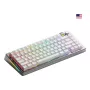 Mechanische Tastatur GLORIOUS GMMK 3 PRO 75% Prebuilt Wireless, USB + RF + Bluetooth, QWERTY, Silber