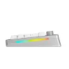 Mechanische Tastatur GLORIOUS GMMK 3 PRO 75% Prebuilt Wireless, USB + RF + Bluetooth, QWERTY, Silber