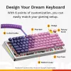 Mechanische Tastatur GLORIOUS GMMK 3 PRO 75% Prebuilt Wireless, USB + RF + Bluetooth, QWERTY, Silber