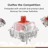 Mechanische Tastatur GLORIOUS GMMK 3 PRO 75% Prebuilt Wireless, USB + RF + Bluetooth, QWERTY, Silber