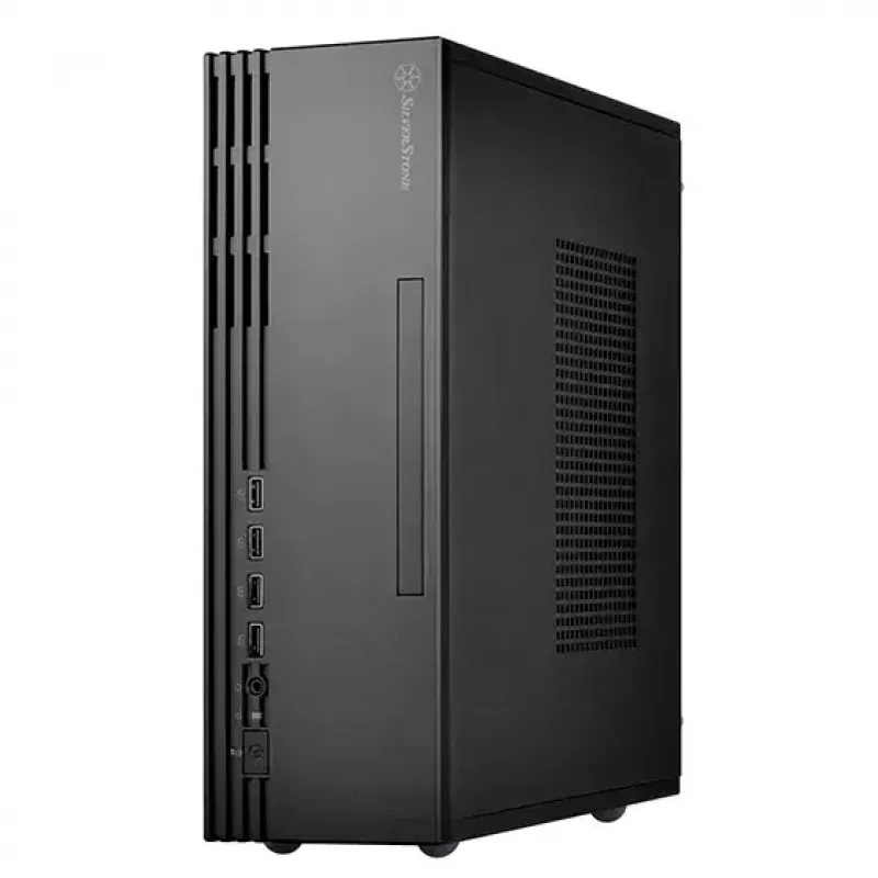 SilverStone MILO 11 SST-ML11B schlank Micro-ATX Desktop-PC-Gehäuse