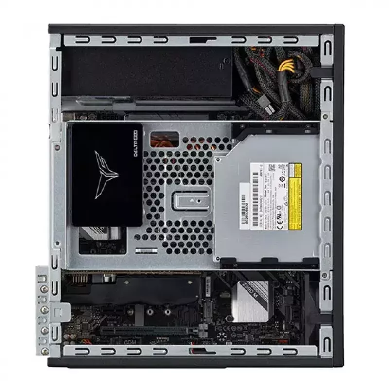 SilverStone MILO 11 SST-ML11B schlank Micro-ATX Desktop-PC-Gehäuse