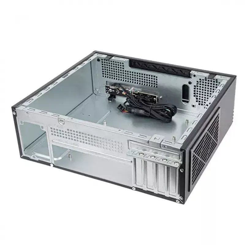 SilverStone MILO 11 SST-ML11B schlank Micro-ATX Desktop-PC-Gehäuse