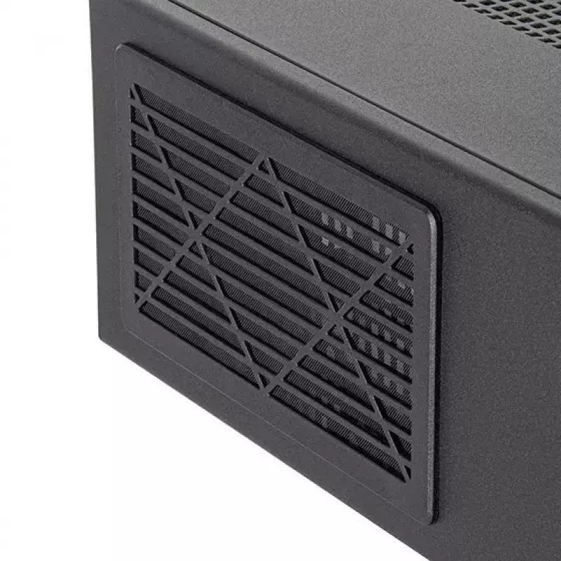 SilverStone MILO 11 SST-ML11B schlank Micro-ATX Desktop-PC-Gehäuse