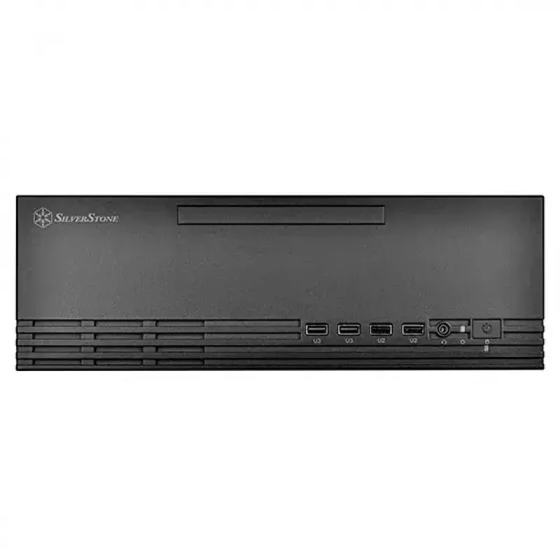 SilverStone MILO 11 SST-ML11B schlank Micro-ATX Desktop-PC-Gehäuse