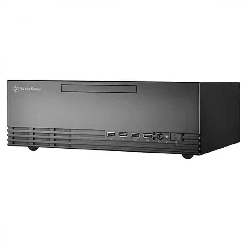SilverStone MILO 11 SST-ML11B schlank Micro-ATX Desktop-PC-Gehäuse