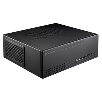SilverStone MILO 11 SST-ML11B schlank Micro-ATX Desktop-PC-Gehäuse