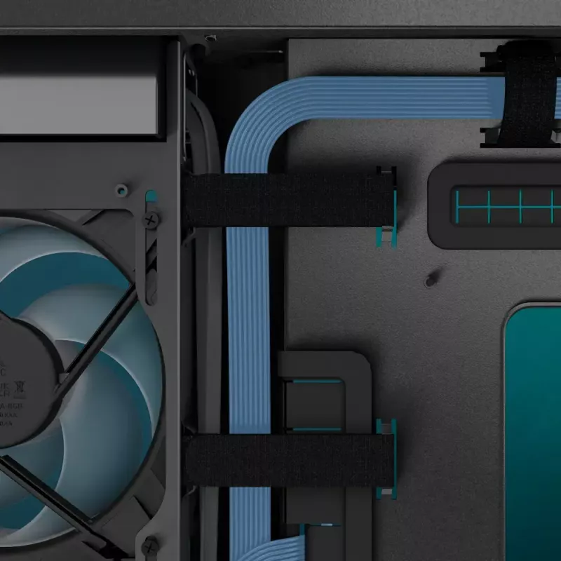 ARCTIC Xtender VG (Black) Premium E-ATX PC-Gehäuse mit vertikaler GPU-Montage