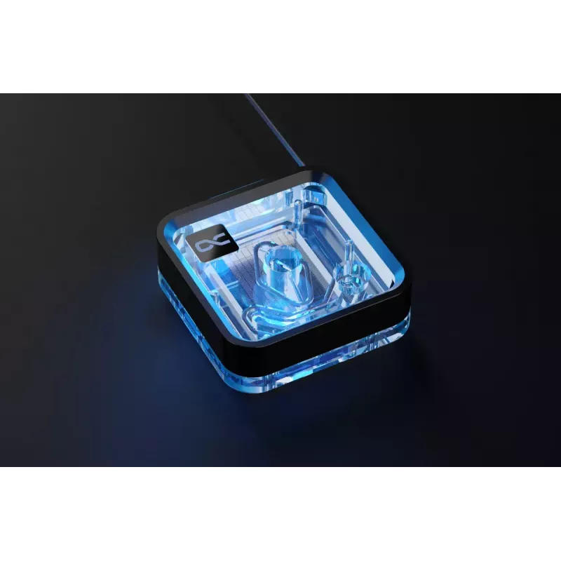 Water block Alphacool Core 1 LT Aurora Acrylic Copper Nickel Schwarz Transparent