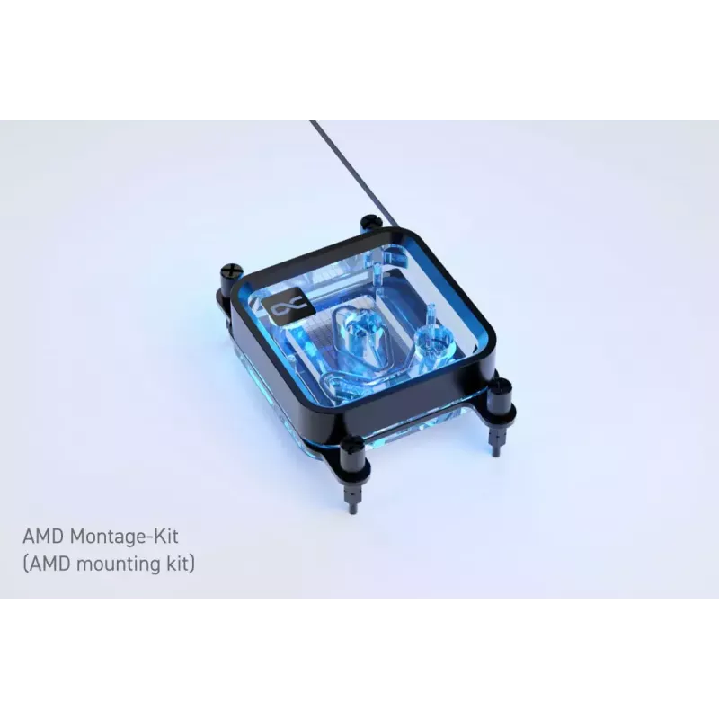 Water block Alphacool Core 1 LT Aurora Acrylic Copper Nickel Schwarz Transparent