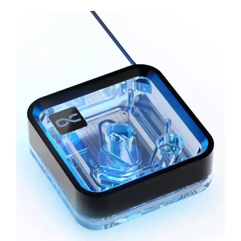 Water block Alphacool Core 1 LT Aurora Acrylic Copper Nickel Schwarz Transparent