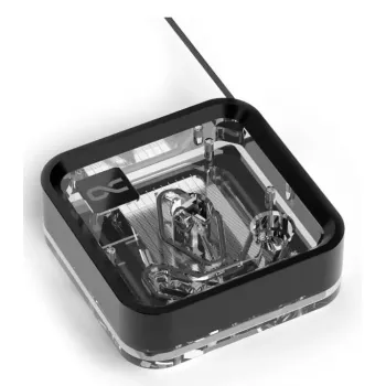 Water block Alphacool Core 1 LT Aurora Acrylic Copper Nickel Schwarz Transparent