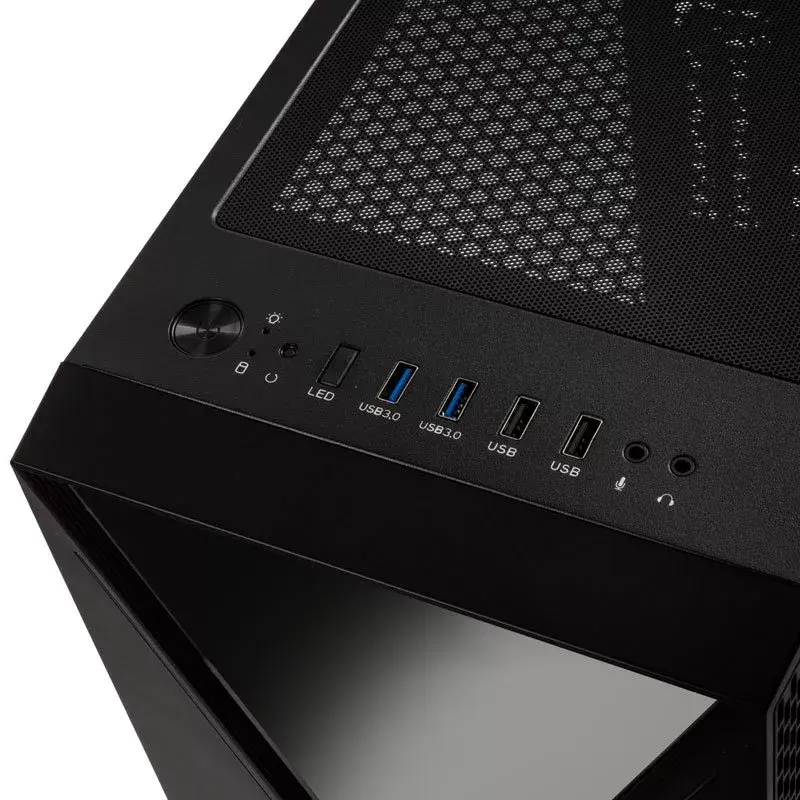Computergehäuse Kolink VOID X Midi Tower Schwarz
