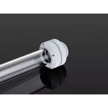BitsPower BP-DWEML Messing-Fitting für Wasserkühlung, weiße Ausführung, 1/4-Zoll-Gewinde