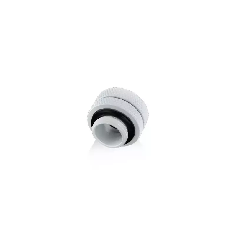 BitsPower BP-DWEML Messing-Fitting für Wasserkühlung, weiße Ausführung, 1/4-Zoll-Gewinde