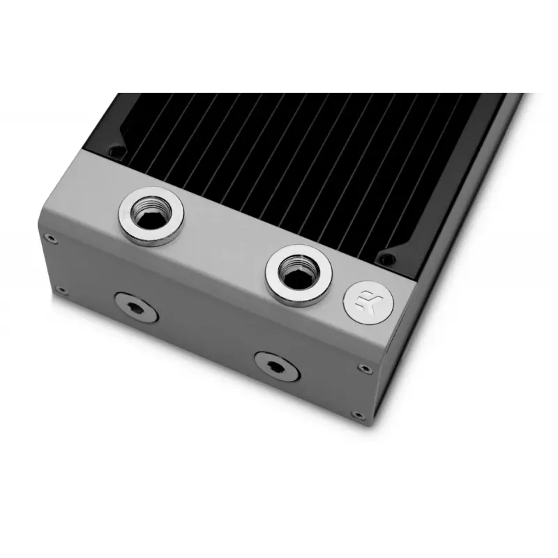 Radiator EK Water Blocks Messing Kupfer Edelstahl Schwarz 130x300x44mm