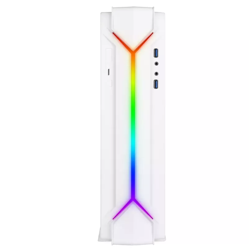 PC-Gehäuse Silverstone RVZ03-ARGB Desktop Weiß