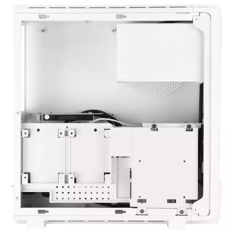 PC-Gehäuse Silverstone RVZ03-ARGB Desktop Weiß