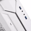 PC-Gehäuse Silverstone RVZ03-ARGB Desktop Weiß