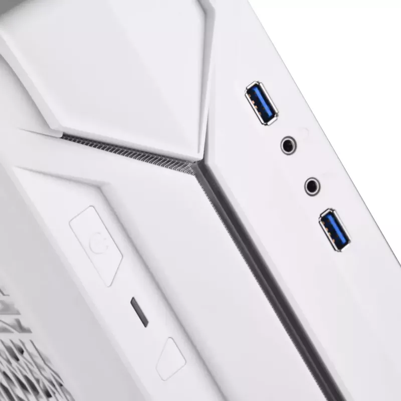 PC-Gehäuse Silverstone RVZ03-ARGB Desktop Weiß