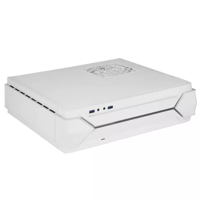 PC-Gehäuse Silverstone RVZ03-ARGB Desktop Weiß