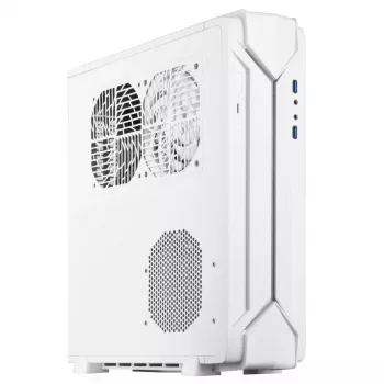 PC-Gehäuse Silverstone RVZ03-ARGB Desktop Weiß