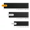 Handgelenkauflage GLORIOUS Stoff 100 mm schwarz für Tastaturen — GLO-KB-ACC-WR-CLTH-100-BLK