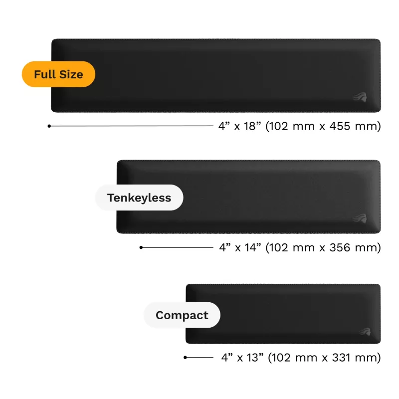Handgelenkauflage GLORIOUS Stoff 100 mm schwarz für Tastaturen — GLO-KB-ACC-WR-CLTH-100-BLK