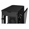 PC-Gehäuse ASUS ProArt PA401 Wood TG PWM Tower Schwarz — ATX, gehärtetes Glas, 2x160mm Frontlüfter, USB-C, unterstützt GPU 31,5 cm